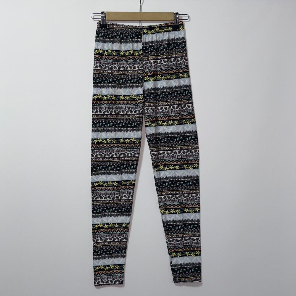 Always Women's Floral Print Leggings One Size Multicolor